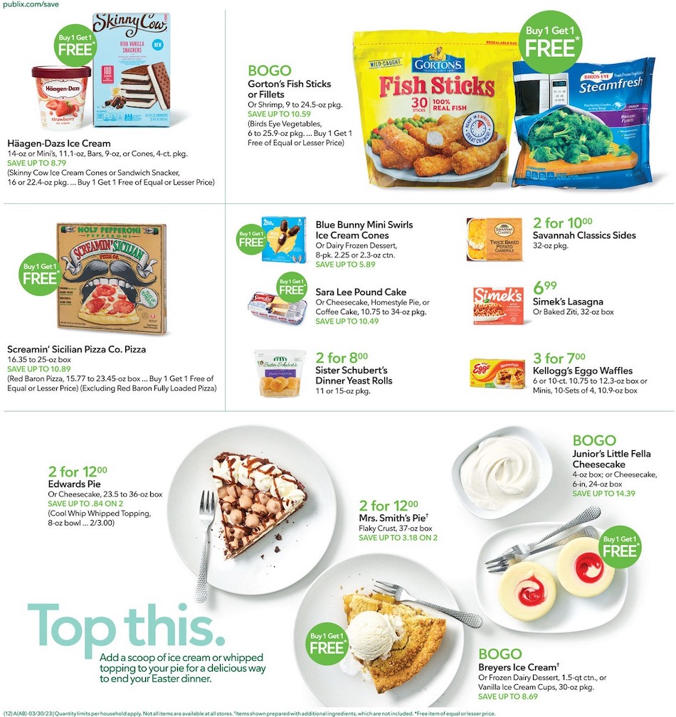 Publix Weekly Ad Easter 29th March – 8th April 2023 Page 12