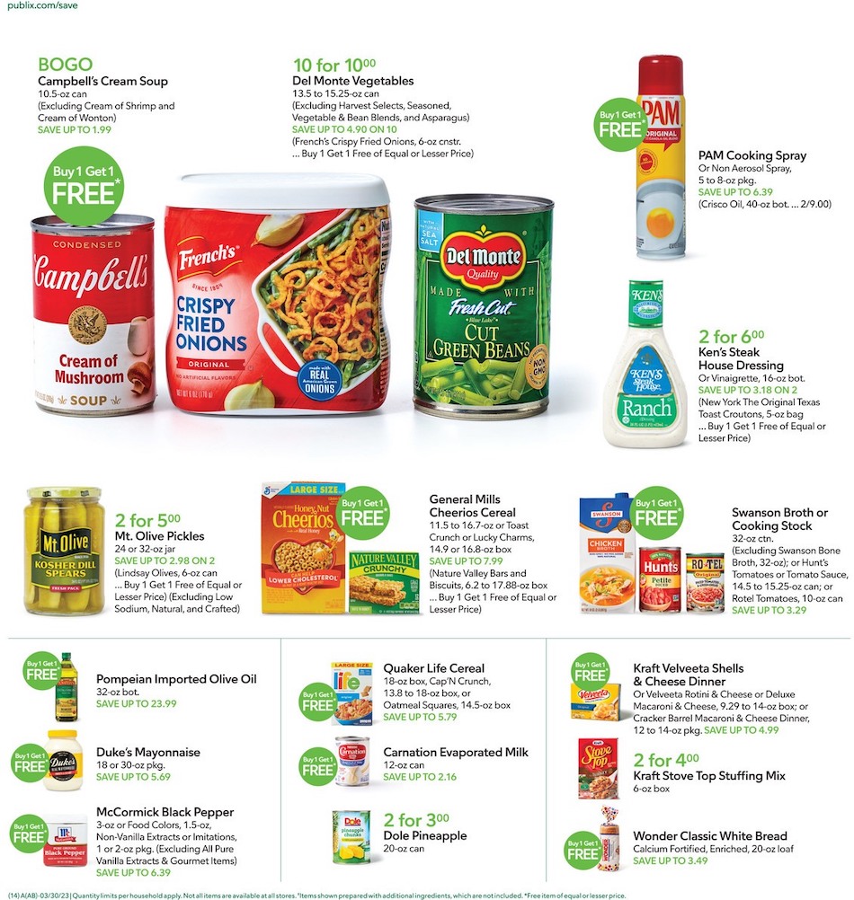 Publix Weekly Ad Easter 29th March – 8th April 2023 Page 14