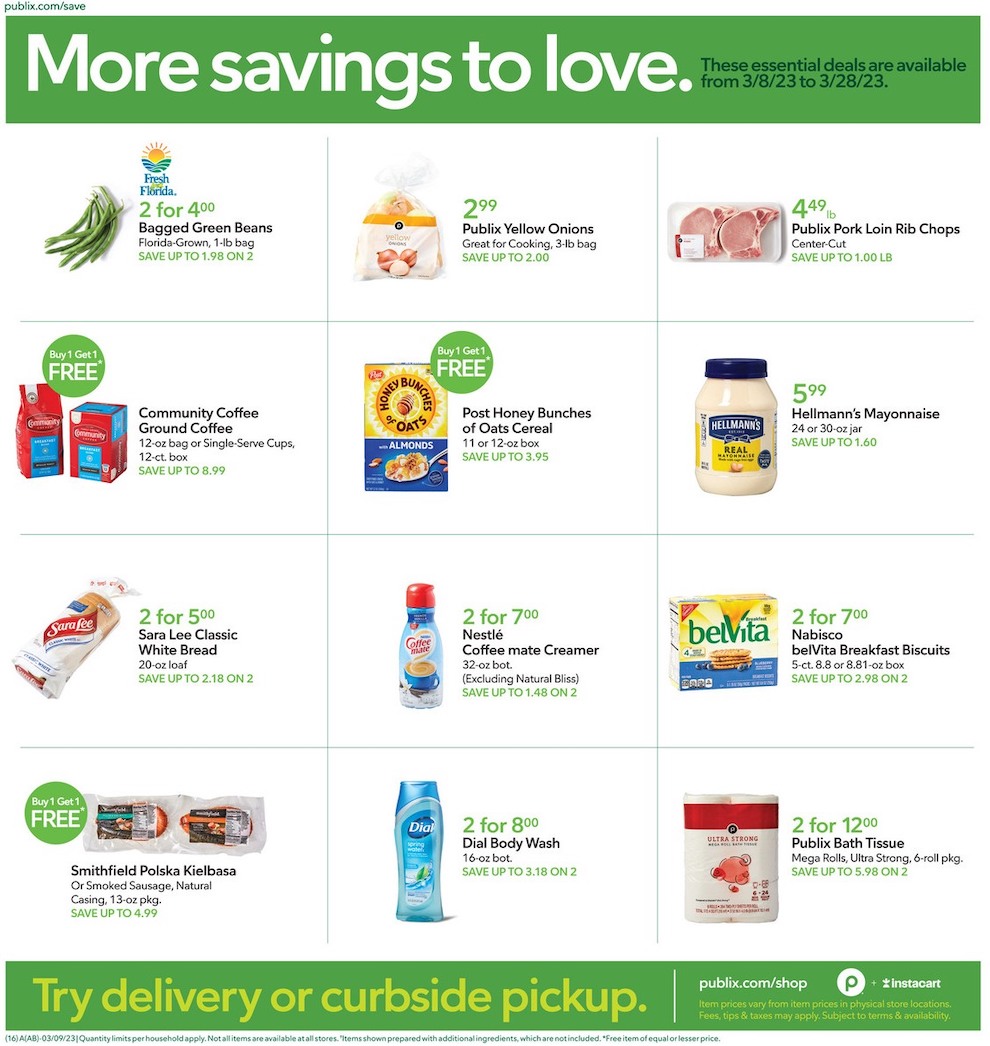Publix Weekly Ad Sale 8th – 14th March 2023 Page 16