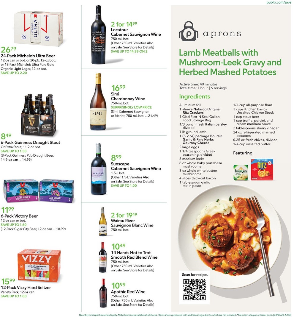 Publix Weekly Ad Sale 8th – 14th March 2023 Page 3