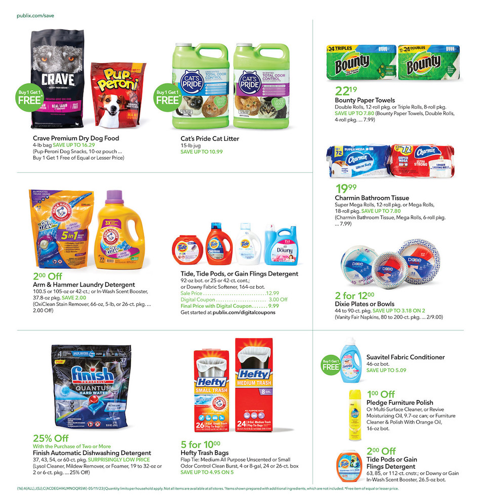 Publix Weekly Ad Mother’s Day 10th – 16th May 2023 Page 16