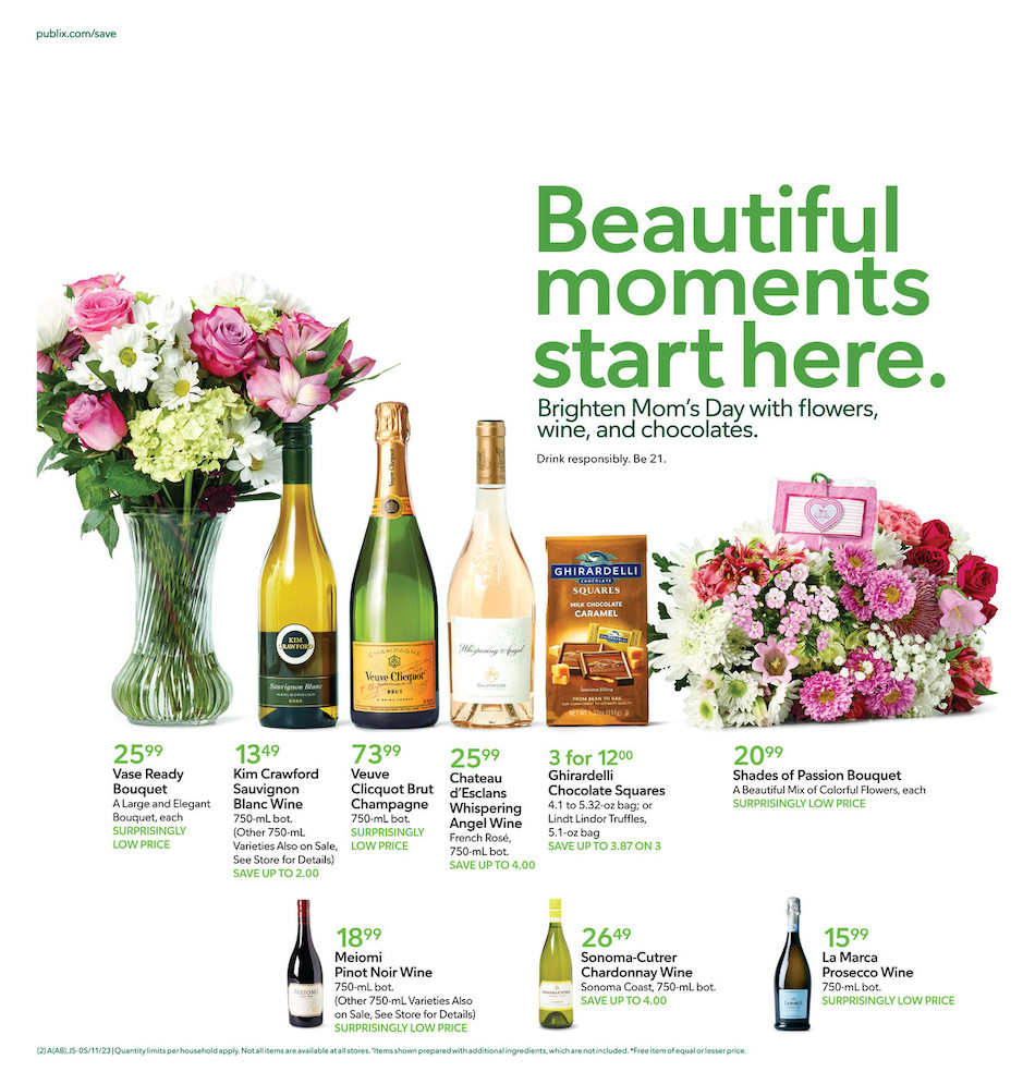 Publix Weekly Ad Mother’s Day 10th – 16th May 2023 Page 2