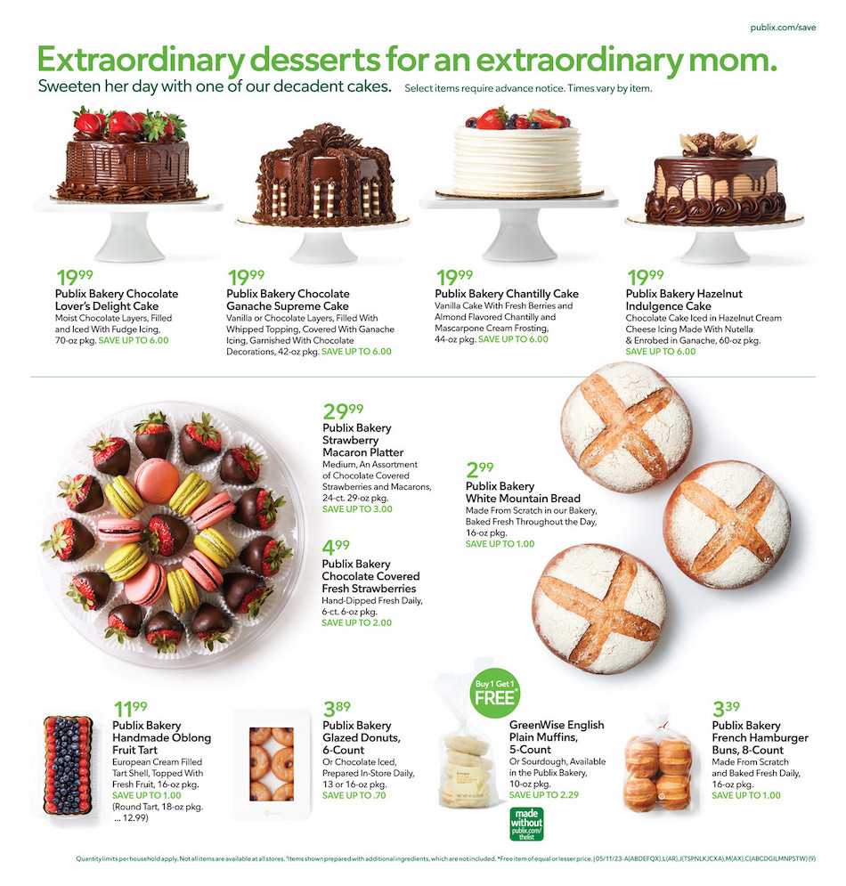 Publix Weekly Ad Mother’s Day 10th – 16th May 2023 Page 9