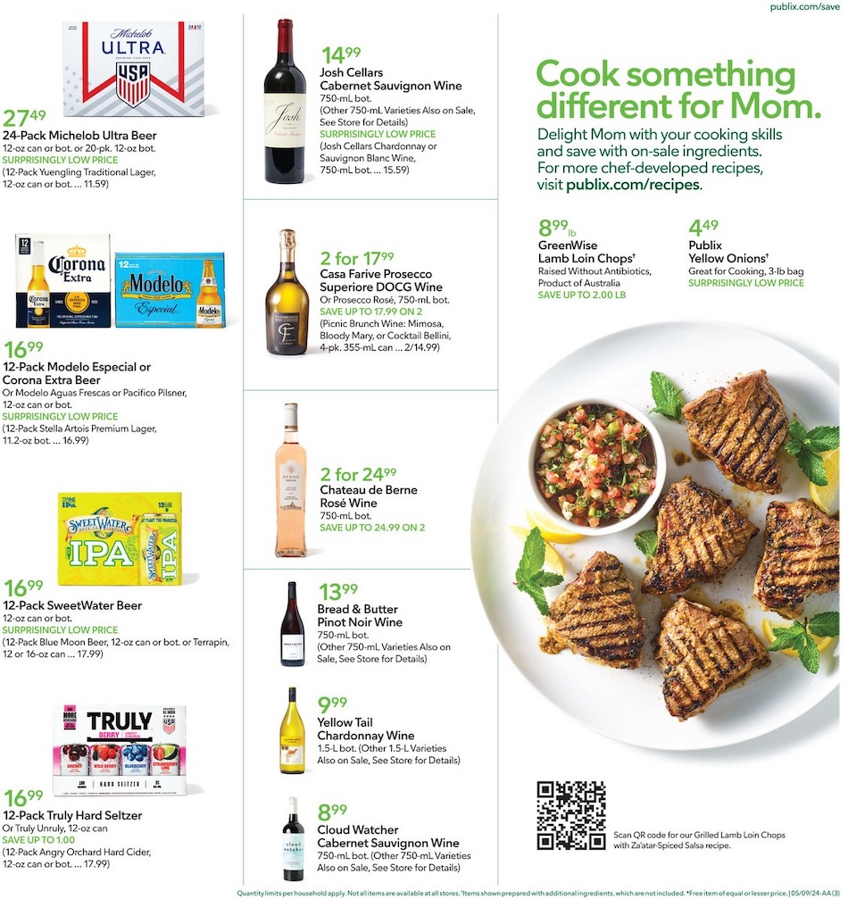 Publix Weekly Ad Mother’s Day 8th – 14th May 2024 Page 3