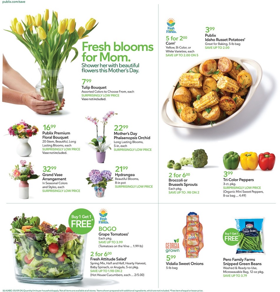 Publix Weekly Ad Mother’s Day 8th – 14th May 2024 Page 6
