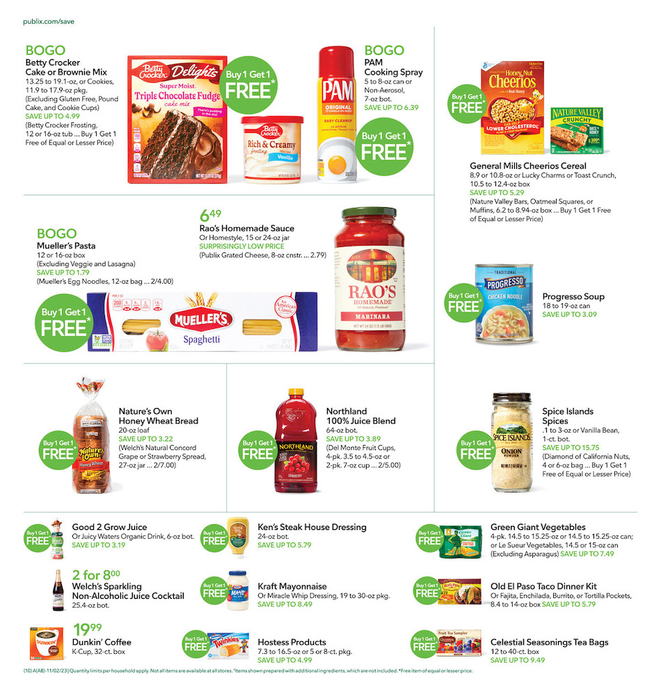 Publix Weekly Ad 1st – 7th November 2023 Page 10