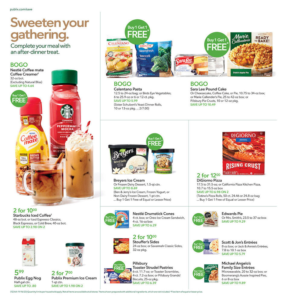 Publix Weekly Ad Thanksgiving 15th – 22nd November 2023 Page 12