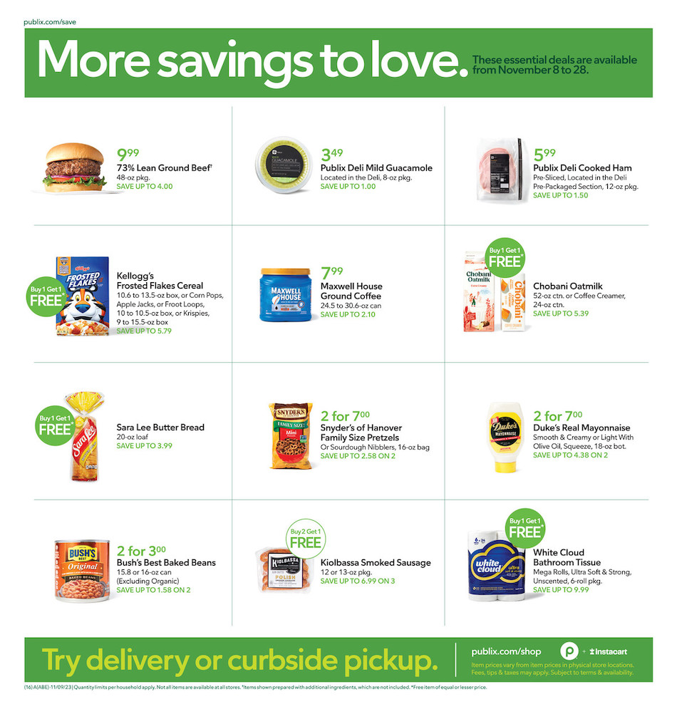 Publix Weekly Ad 8th – 14th November 2023 Page 20