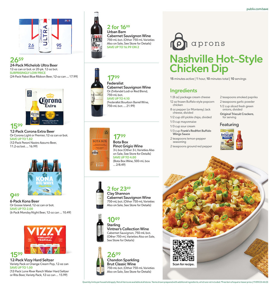 Publix Weekly Ad 8th – 14th November 2023 Page 3