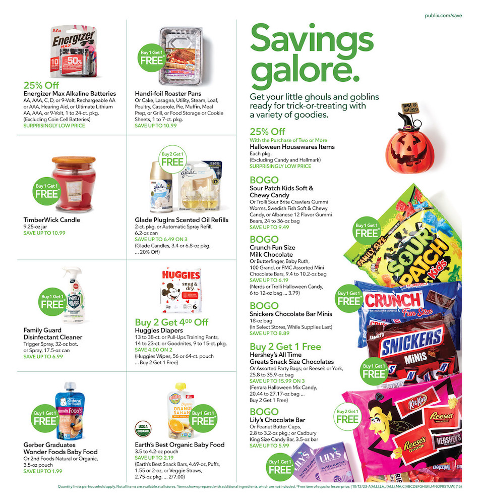 Publix Weekly Ad 11th – 17th October 2023 Page 15