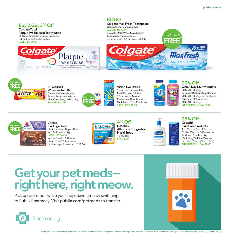 Publix Weekly Ad 18th – 24th October 2023 Page 13