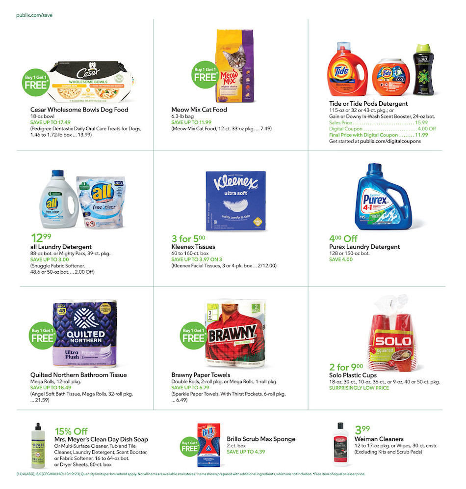 Publix Weekly Ad 18th – 24th October 2023 Page 14