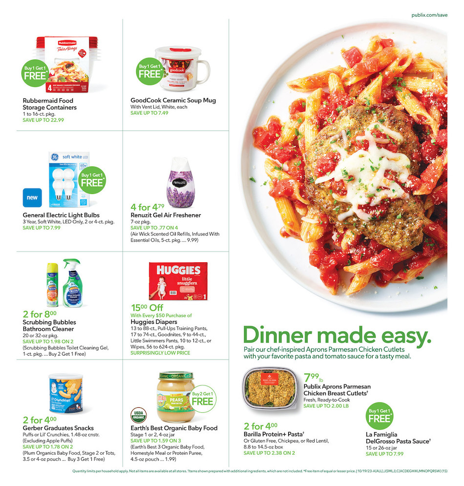 Publix Weekly Ad 18th – 24th October 2023 Page 15