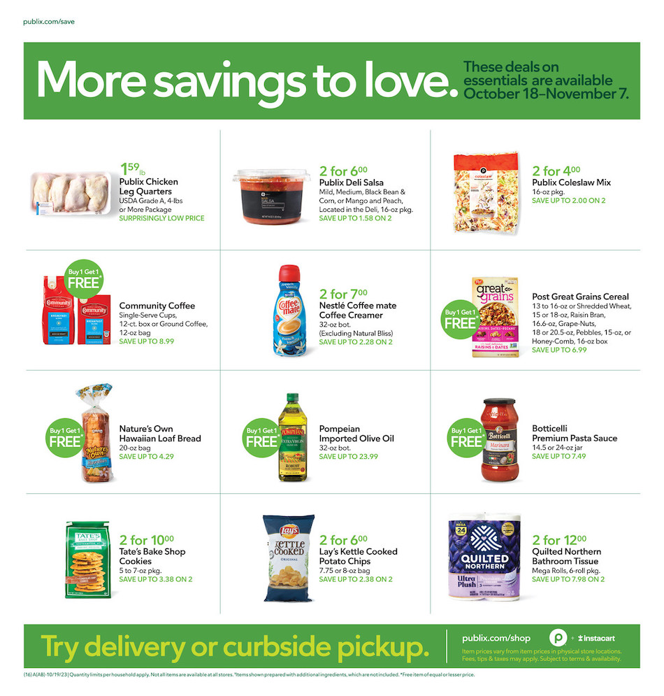 Publix Weekly Ad 18th – 24th October 2023 Page 16