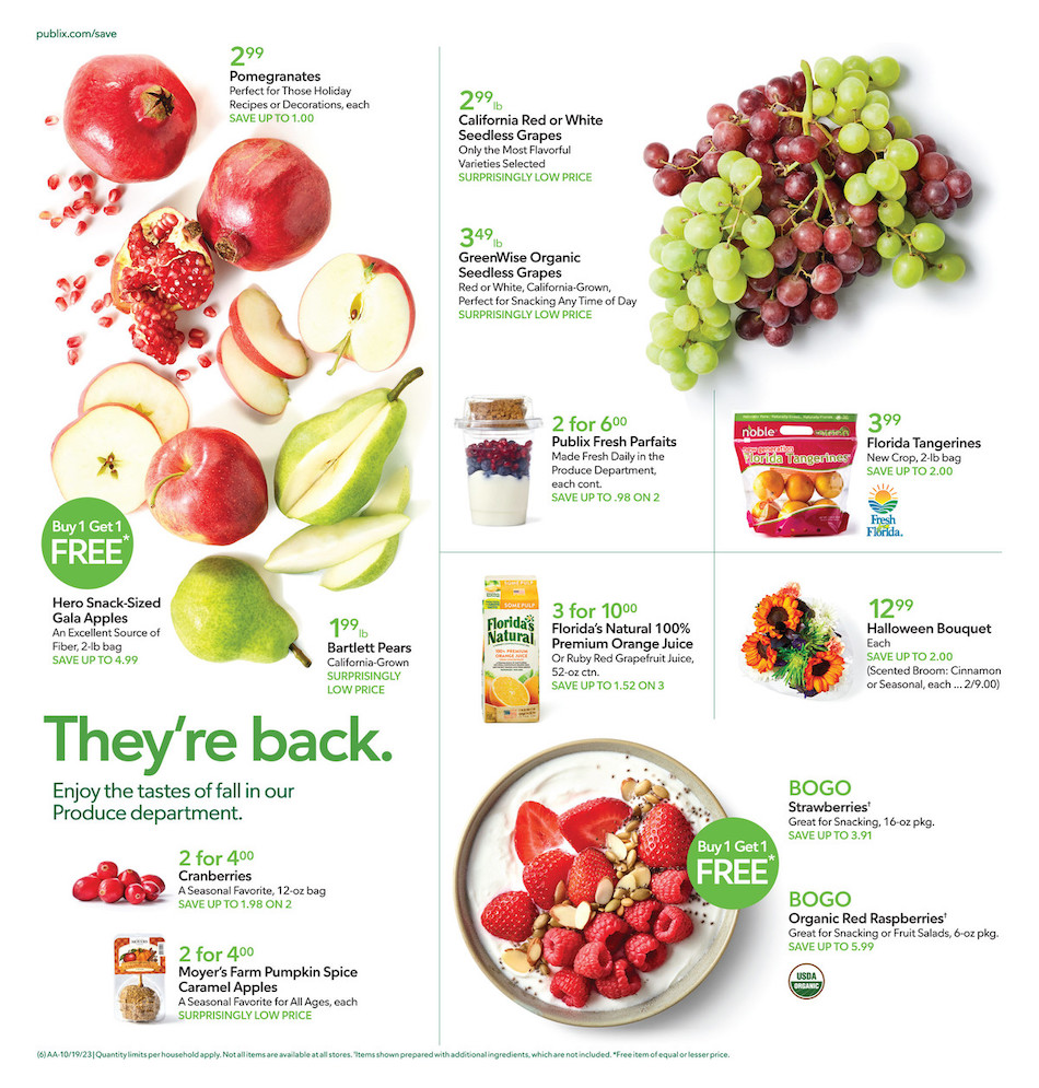 Publix Weekly Ad 18th – 24th October 2023 Page 6