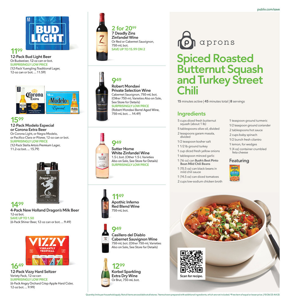 Publix Weekly Ad 25th – 31st October 2023 Page 3