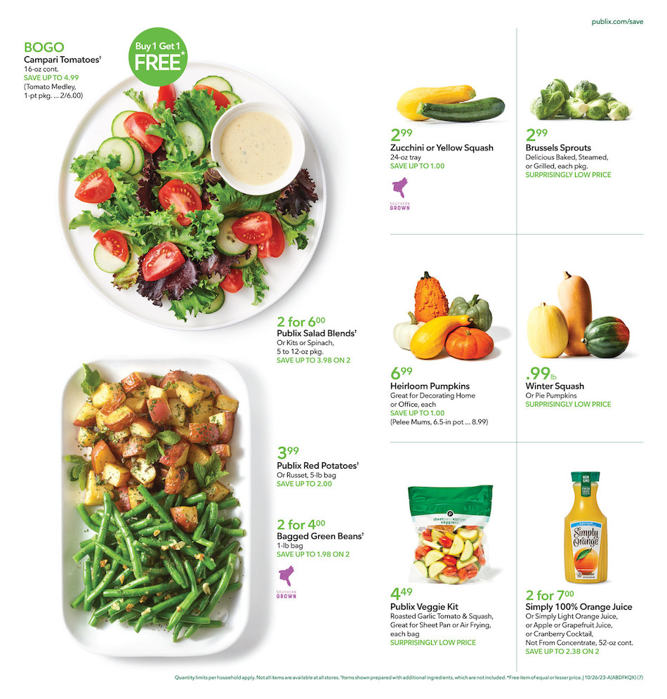 Publix Weekly Ad 25th – 31st October 2023 Page 7
