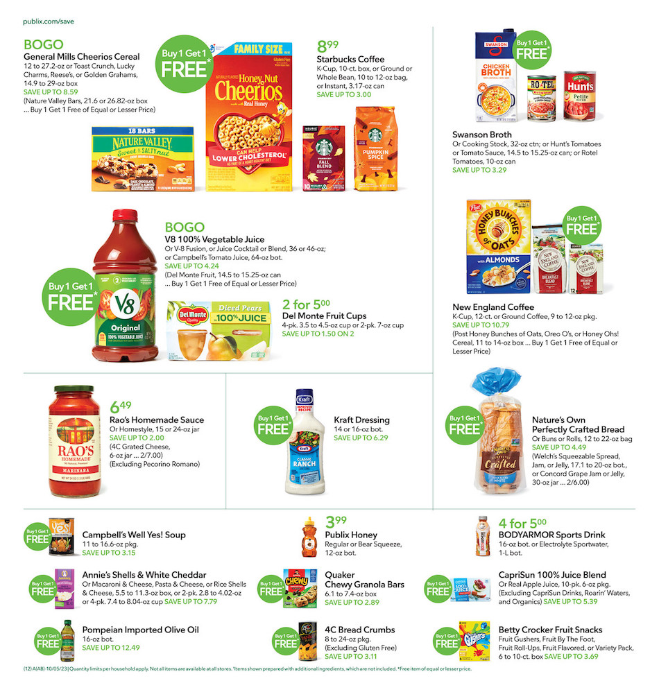 Publix Weekly Ad 4th – 10th October 2023 Page 12