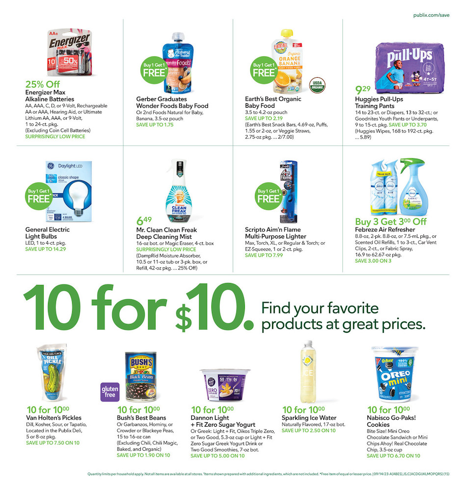 Publix Weekly Ad 13th – 19th September 2023 Page 15