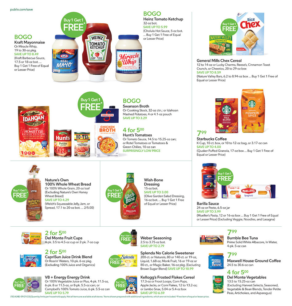 Publix Weekly ad 20th – 26th September 2023 Page 10