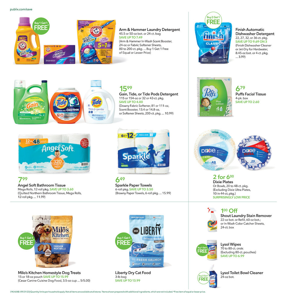 Publix Weekly ad 20th – 26th September 2023 Page 14
