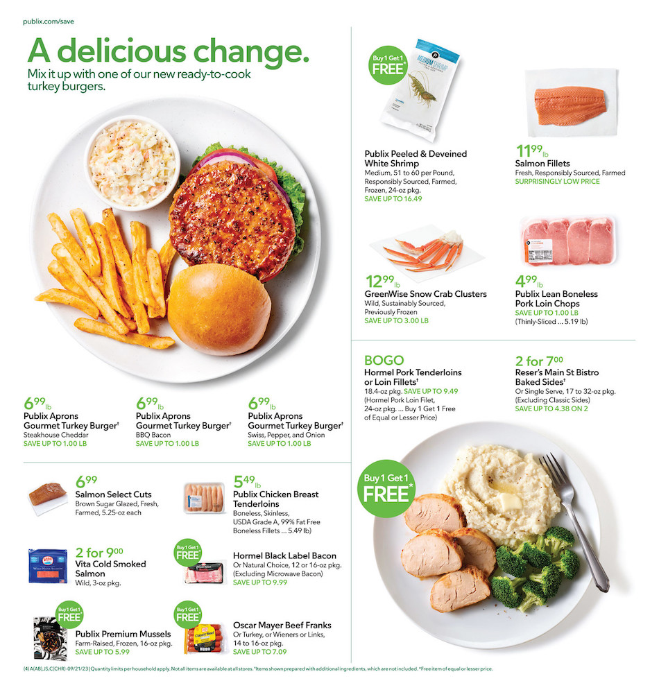 Publix Weekly ad 20th – 26th September 2023 Page 4