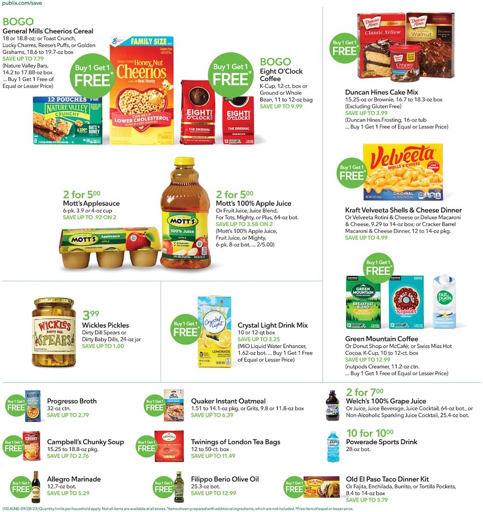Publix Weekly Ad 27th September – 3rd October 2023 Page 10