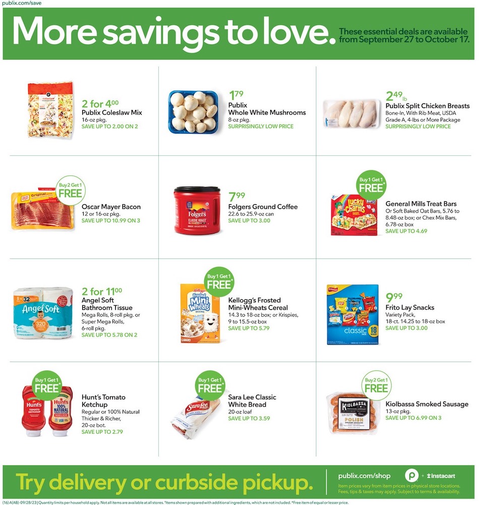 Publix Weekly Ad 27th September – 3rd October 2023 Page 16