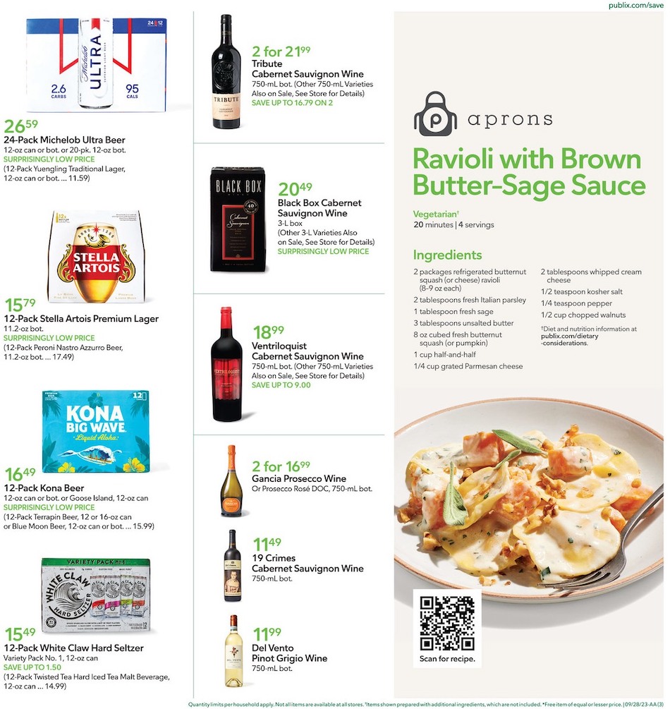 Publix Weekly Ad 27th September – 3rd October 2023 Page 3