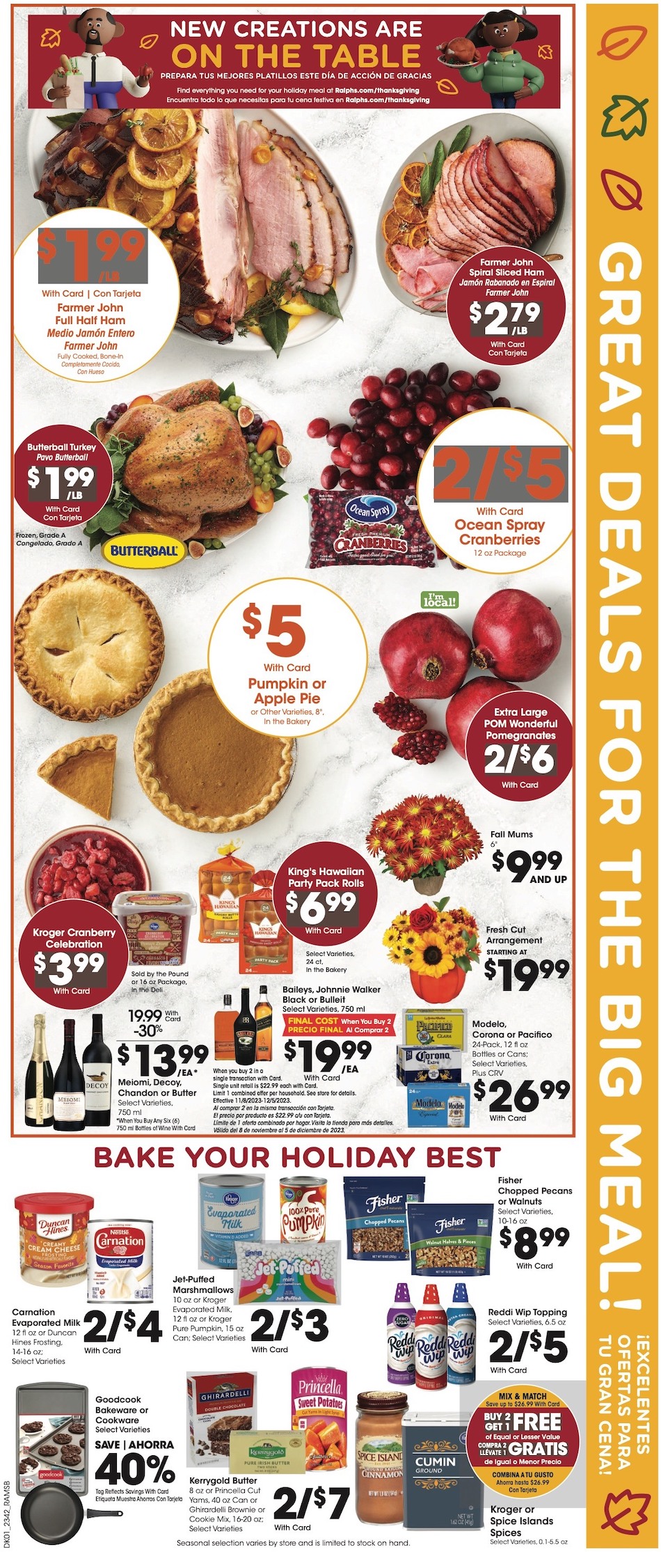 Ralphs Weekly Ad Thanksgiving 15th – 23rd November 2023 Page 4