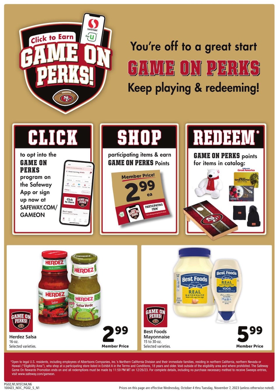 Safeway Ad Big Book 4th October – 7th November 2023 Page 2