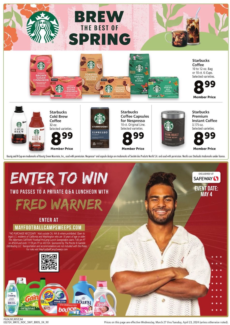 Safeway Ad Big Book of Savings 27th March – 23rd April 2024 Page 4