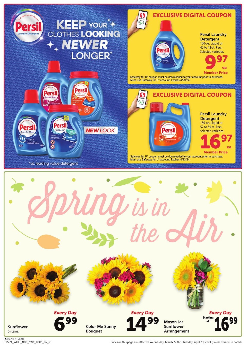 Safeway Ad Big Book of Savings 27th March – 23rd April 2024 Page 6