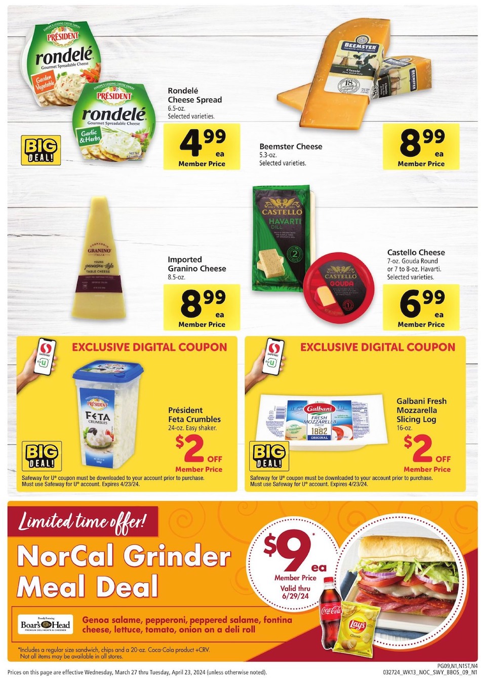 Safeway Ad Big Book of Savings 27th March – 23rd April 2024 Page 9