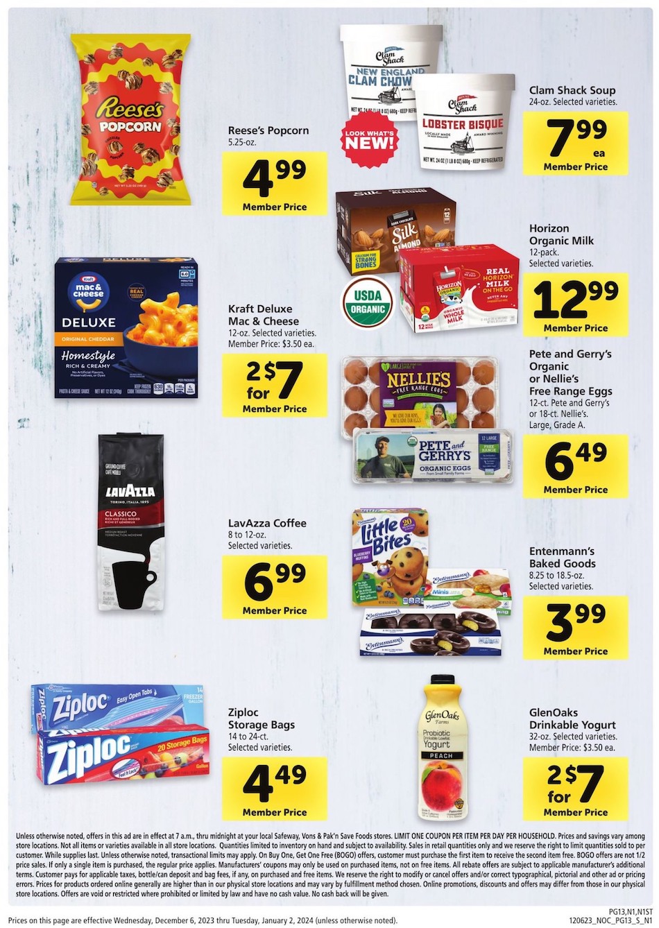 Safeway Ad Big Book of Savings 6th December – 2nd January 2024 Page 13
