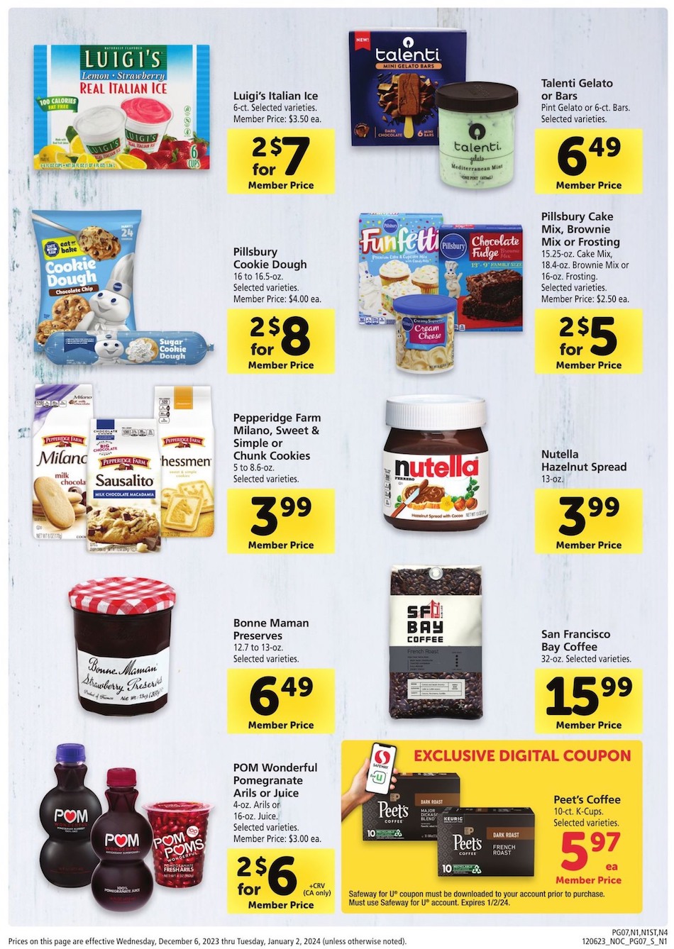 Safeway Ad Big Book of Savings 6th December – 2nd January 2024 Page 7