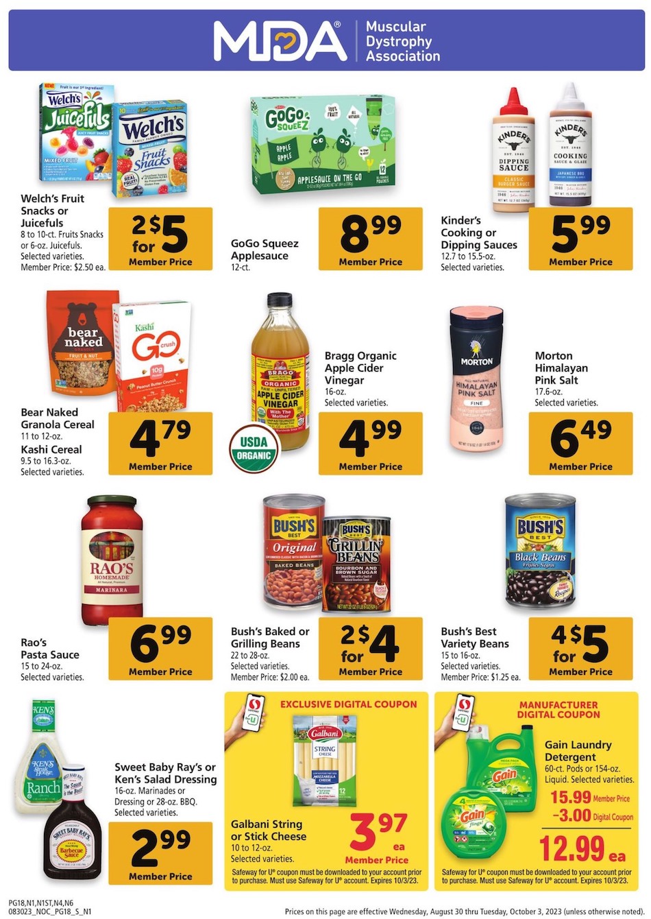 Safeway Ad Big Book Savings 30th September – 3rd October 2023 Page 18