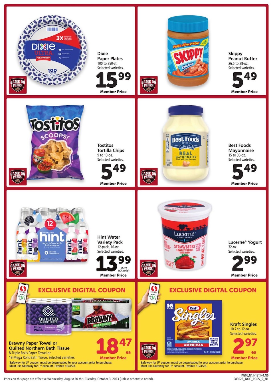 Safeway Ad Big Book Savings 30th September – 3rd October 2023 Page 5
