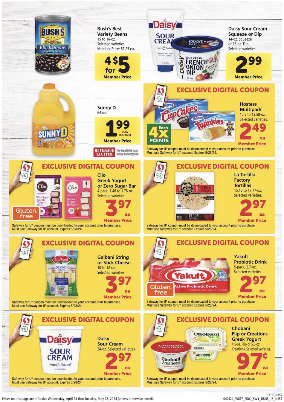 Safeway Big Book of Savings 24th April – 28th May 2024 Page 13