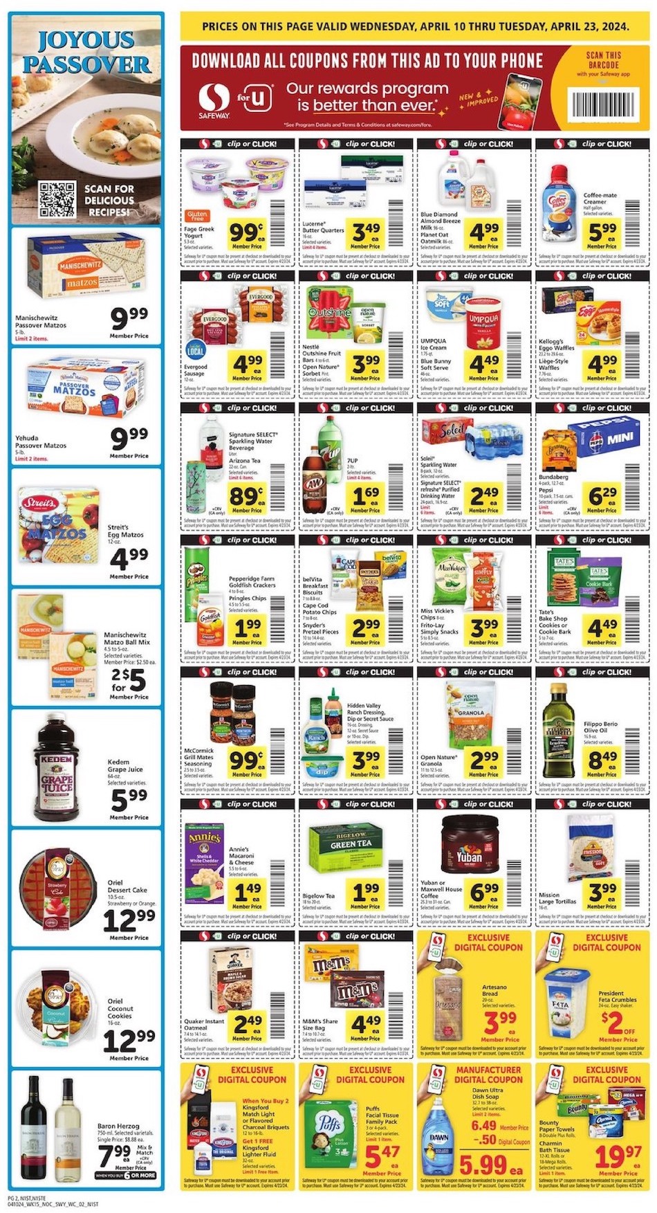 Safeway Weekly Ad 10th – 16th April 2024 Page 2