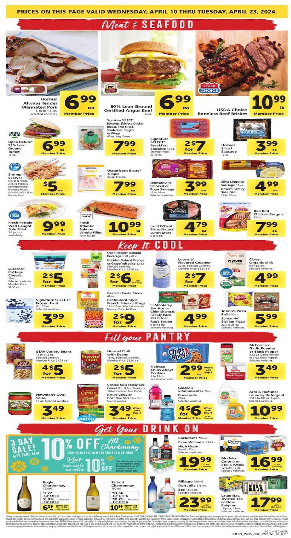 Safeway Weekly Ad 10th – 16th April 2024 Page 3