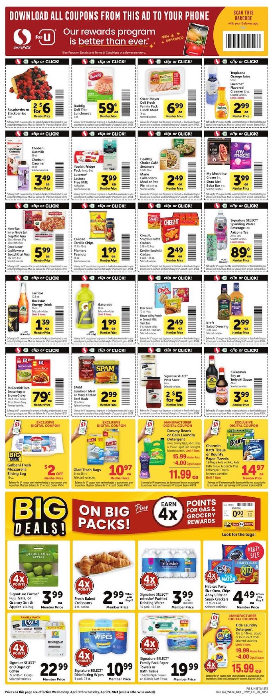 Safeway Weekly Ad 3rd – 9th April 2024 Page 3