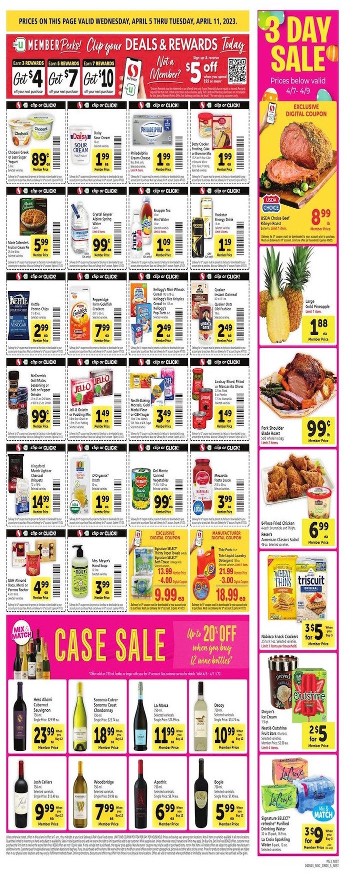Safeway Weekly Ad Sale 5th – 11th April 2023 Page 3
