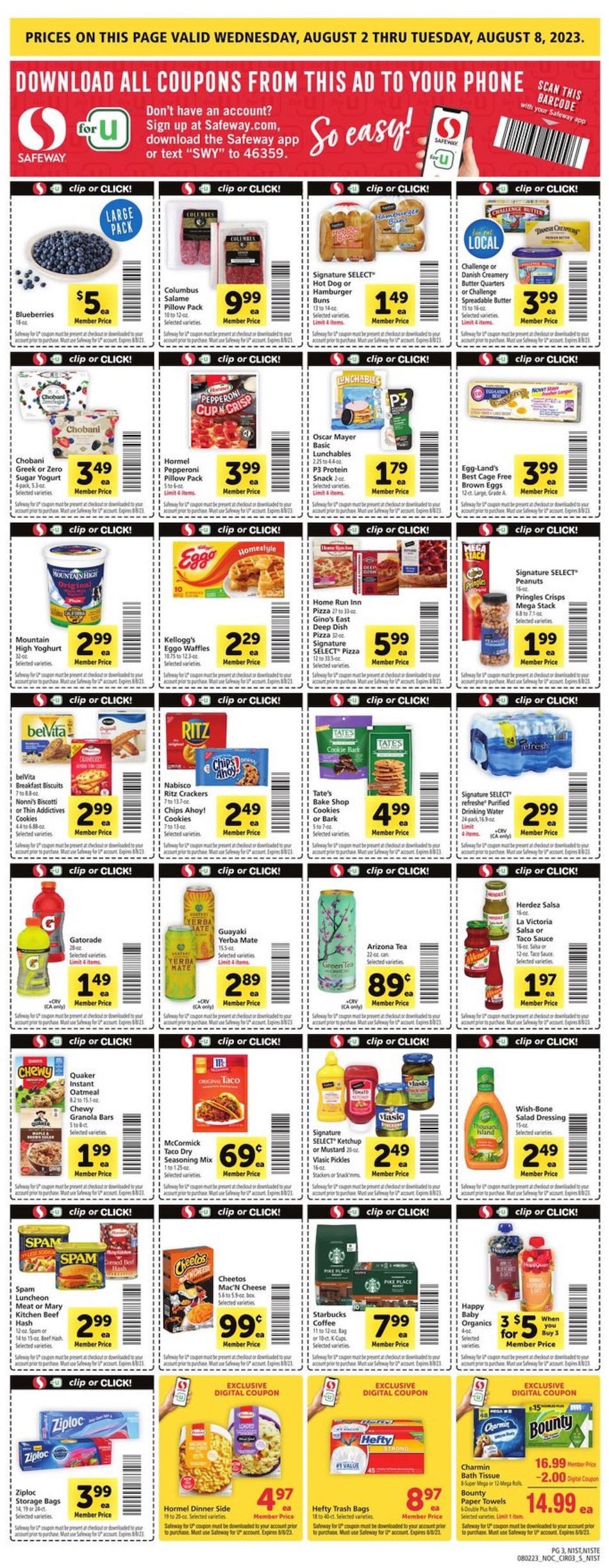 Safeway Weekly Ad 2nd – 8th August 2023 Page 3