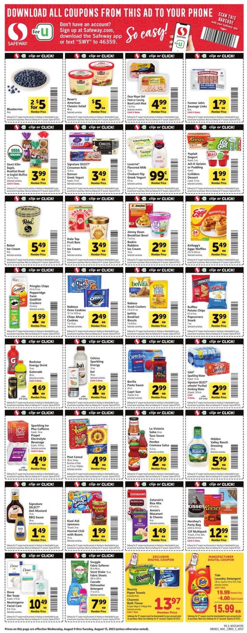 Safeway Weekly Ad 9th – 15th August 2023 Page 3