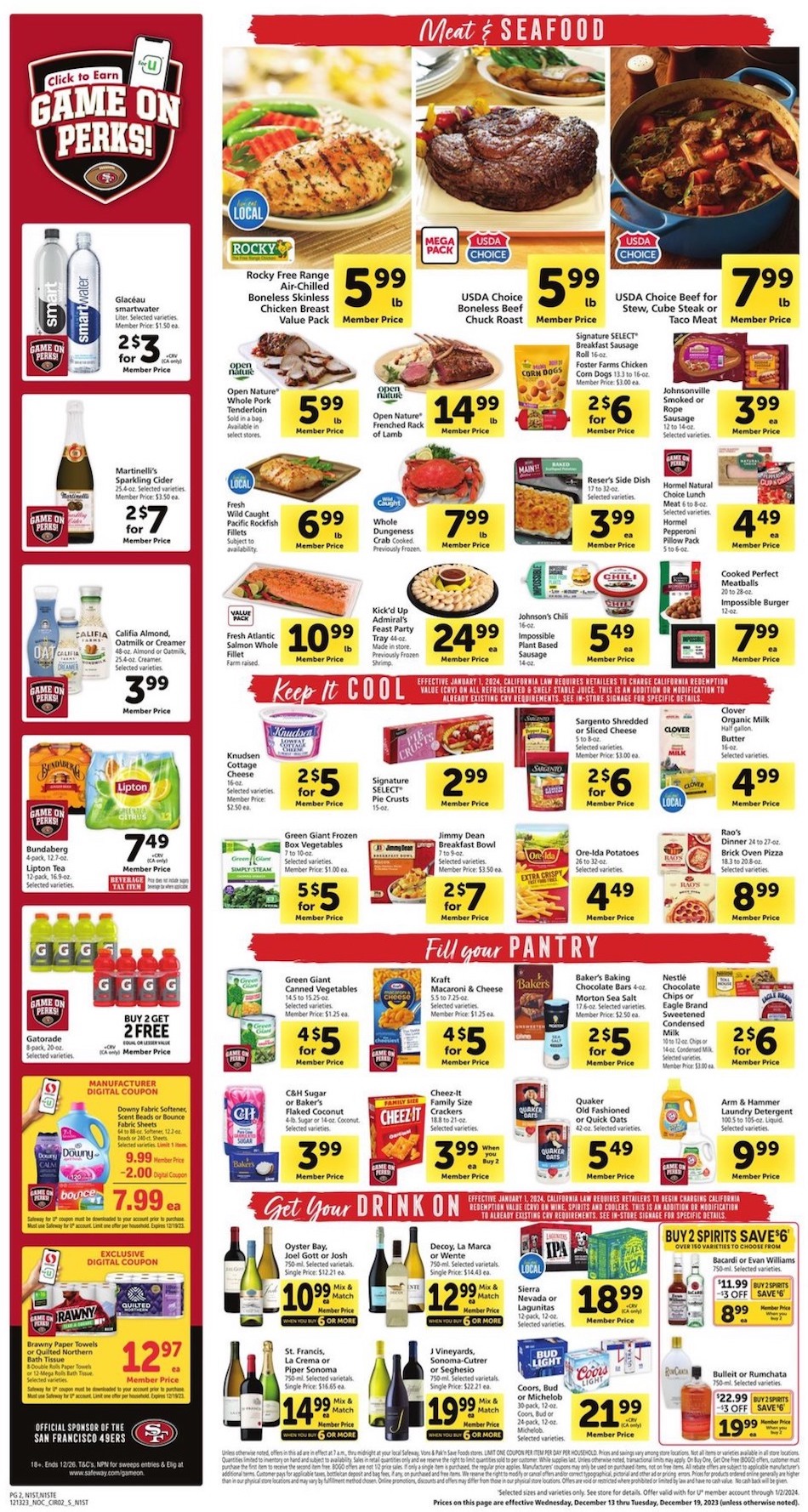 Safeway Weekly Ad 13th – 19th December 2023 Page 2