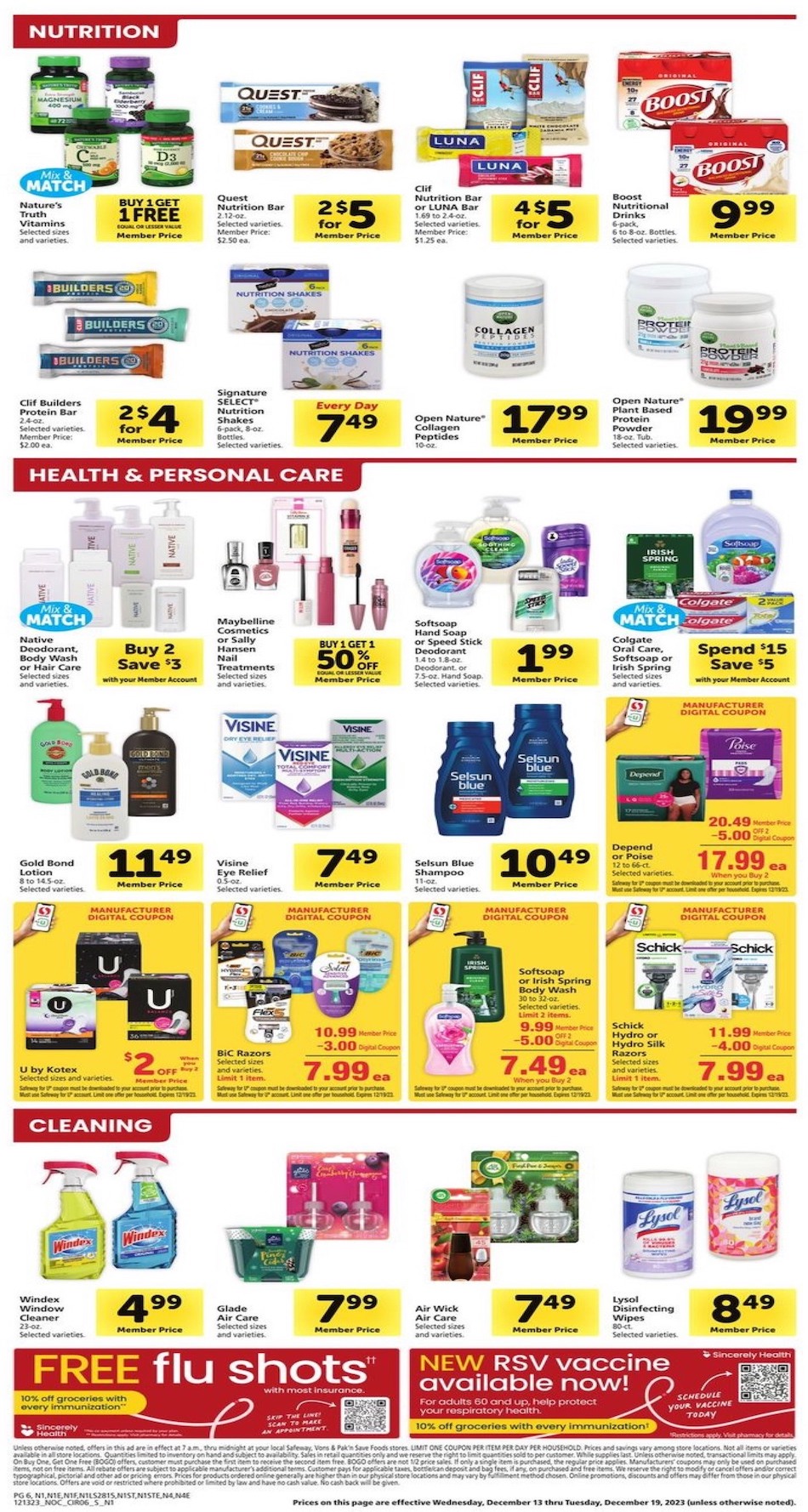 Safeway Weekly Ad 13th – 19th December 2023 Page 6
