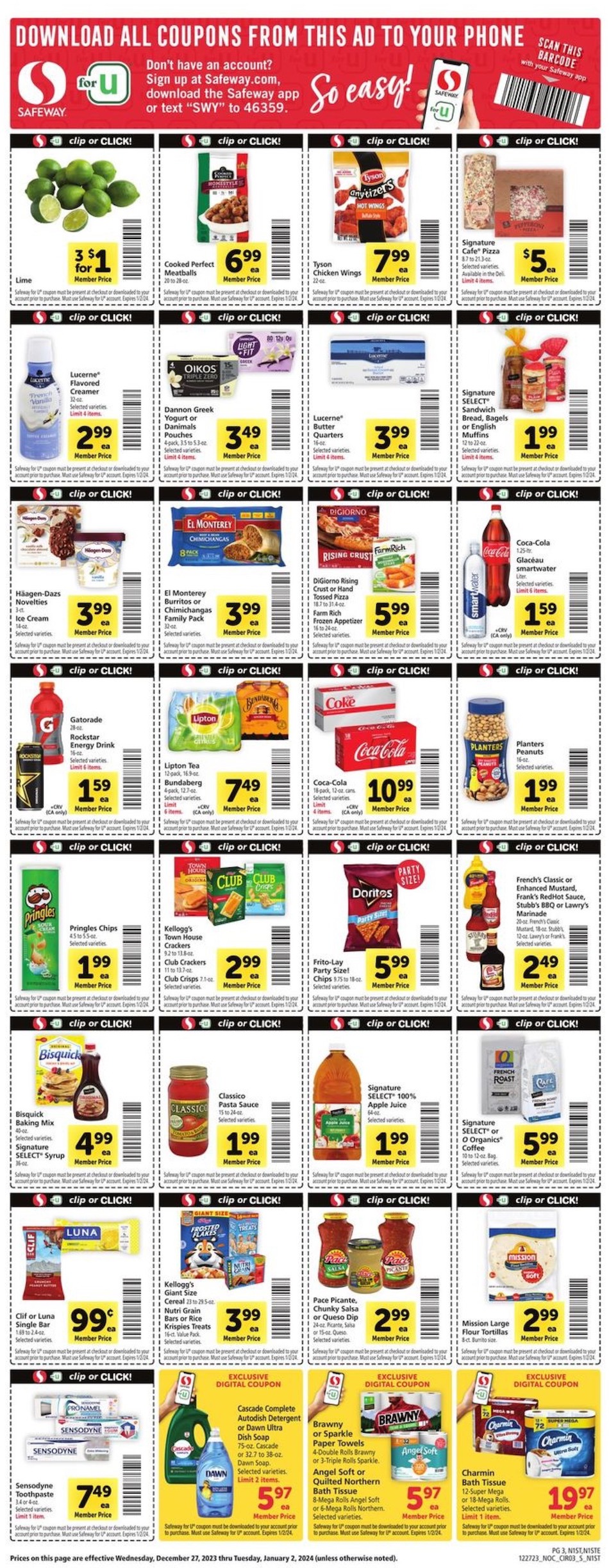 Safeway Weekly Ad 27th December – 2nd January 2024 Page 3