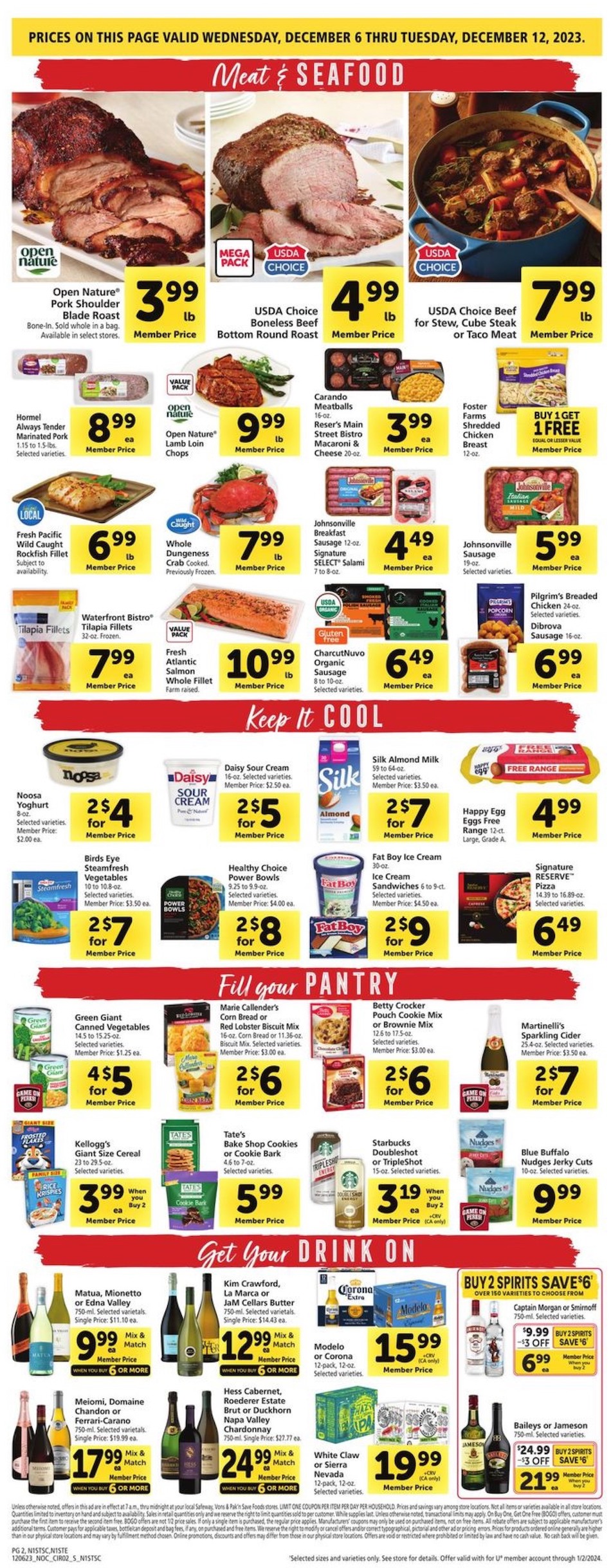 Safeway Weekly Ad 6th – 12th December 2023 Page 2