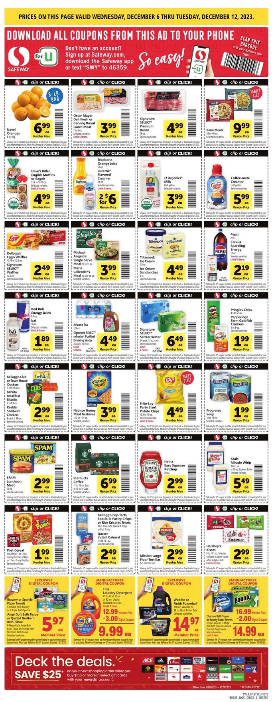 Safeway Weekly Ad 6th – 12th December 2023 Page 3